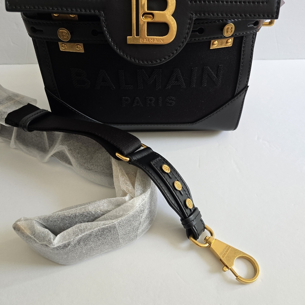 Balmain B-Buzz 23 Top Handle Bag Black - Picture 6 of 10